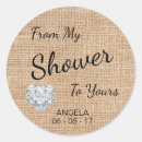 Search for mason jar burlap stickers Bridal shower