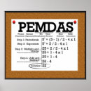 Search for mathematical order of operations posters Middle school