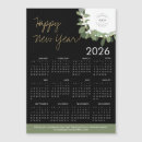 Search for your logo new years cards Black and gold
