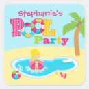 Search for girls pool party stickers Cute