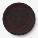 Search for gothic halloween paper plates Red