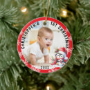 Search for penguin christmas tree decorations Red