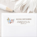Search for girl twins return address labels Watercolor