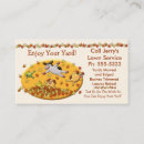Search for raking leaves business cards Gardening