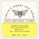 Search for raw honey stickers Yellow