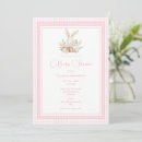 Search for rabbit baby shower invitations Gingham