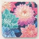 Search for dahlia flower coasters Elegant