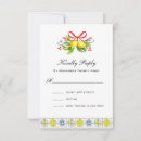 Search for lemons rsvp cards Blue and yellow