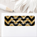 Search for gold chevron return address labels Elegant