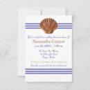 Search for nautical bridal invitations Shell