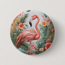 Search for tropical birds badges Flamingo