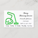 Search for eco cleaning business cards Housekeeper