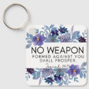 Search for weapon key rings Bible verse