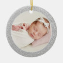 Search for silver baby first christmas tree decorations Zbaby