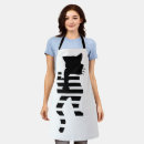 Search for cat silhouette aprons Black cats