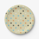Search for mid century modern patterns paper plates 1950s