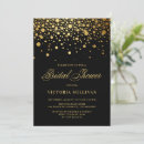 Search for faux gold bridal shower invitations Glitter