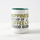 Search for and a good book mugs Happiness