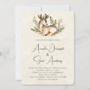 Search for deer antler wedding invitations Watercolor