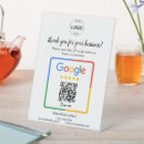 Search for qr code business signs 5 star review