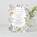 Search for jungle animals baby shower invitations Floral