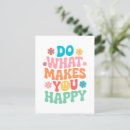 Search for self design postcards Uplifting message