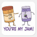Search for funny jam stickers Pun