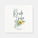 Search for sunflower wedding napkins Eucalyptus