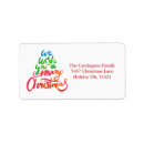 Search for wish return address labels Merry christmas