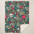 Search for vintage halloween blankets Sugar skull