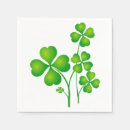 Search for irish shamrock napkins Good luck