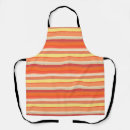 Search for orange red aprons Stripes