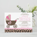Search for pink leopard baby shower invitations Party