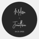 Search for bride groom wedding stickers Classic