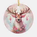 Search for pink reindeer christmas tree decorations Festive