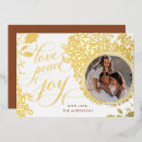 Search for joy peace love christmas cards White