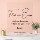Search for flower bar signs Bridal shower