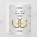 Search for horseshoe bridal shower invitations Gold