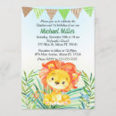 Search for lion christening invitations Safari