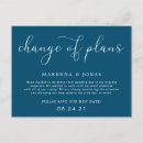 Search for change of date wedding announcement cards Postponement