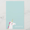 Search for unicorn stationery paper Girly