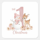 Search for babys first christmas stickers Baby girl