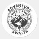 Search for adventure stickers White