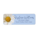 Search for white flower return address labels Daisies