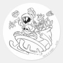 Search for looney tunes character stickers Marvin the martian