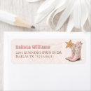 Search for rodeo return address labels Pink