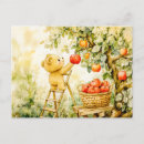 Search for cute apple postcards Illustration
