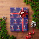 Search for blue santa claus wrapping paper Funny
