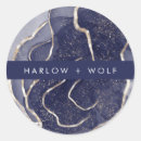 Search for royal blue and gold wedding stickers Modern