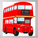 Search for london transport bus posters Red